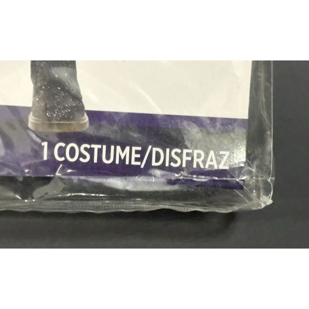 Punky Jester Halloween Costume Girls Sz Medium 8-10 Black White Harlequin Circus
